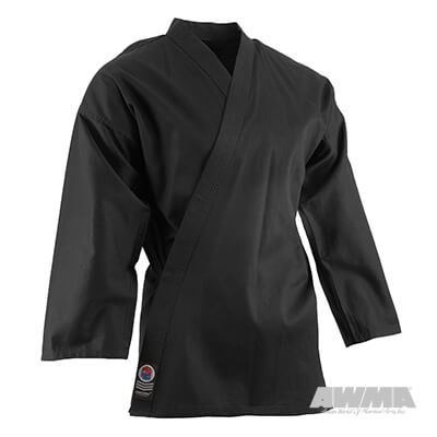 Karate Gi Top - Black - 6oz